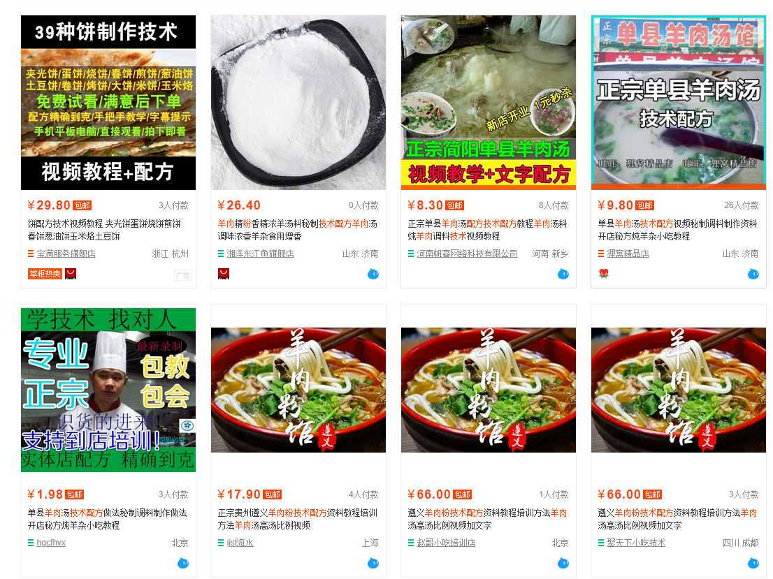 默默：羊肉粉项目（创业项目042）-优学教辅资料站