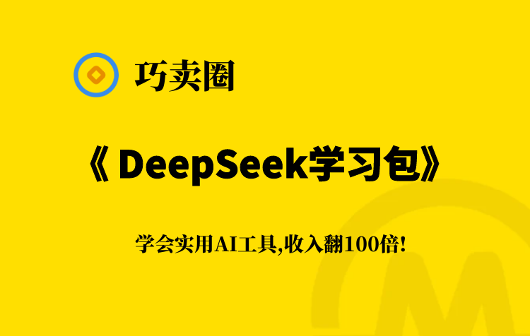 DeepSeek 视频 文档学习包-巧卖圈