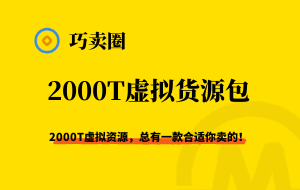 【虚拟货源】2000T虚拟资源合集，总有一款合适你卖的！-巧卖圈