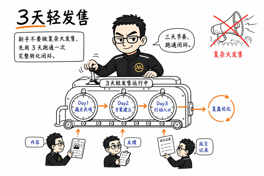 发售篇:3天跑通一次轻发售-巧卖圈