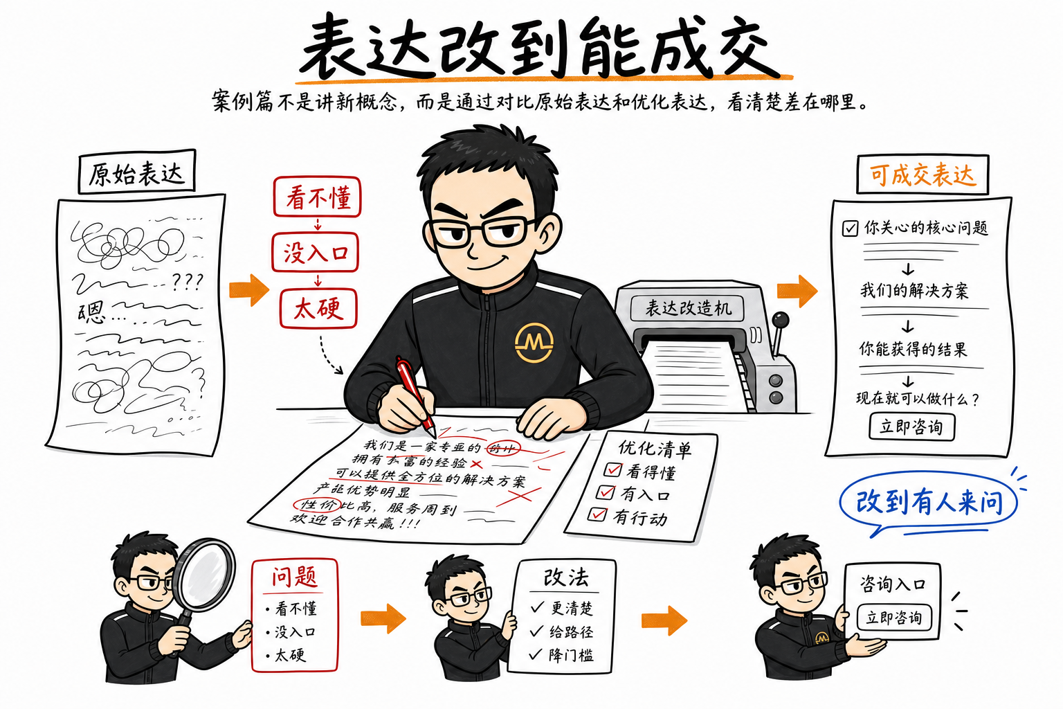 案例篇：把表达改到能成交-巧卖圈